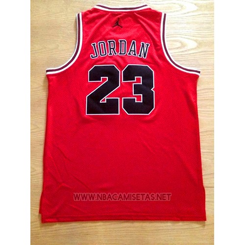 Camiseta Michael Jordan NO 23 Rojo Negro